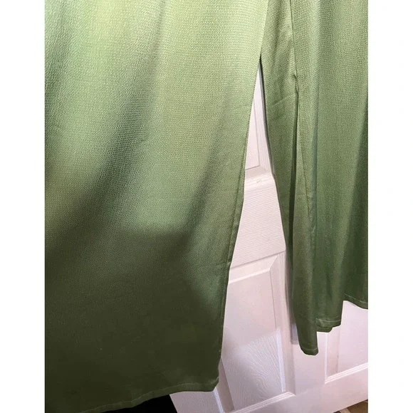 Micas Olive Green Wide Leg High Waist Dressy‎ Palazzo Pants - Size XL - Picture 4 of 10